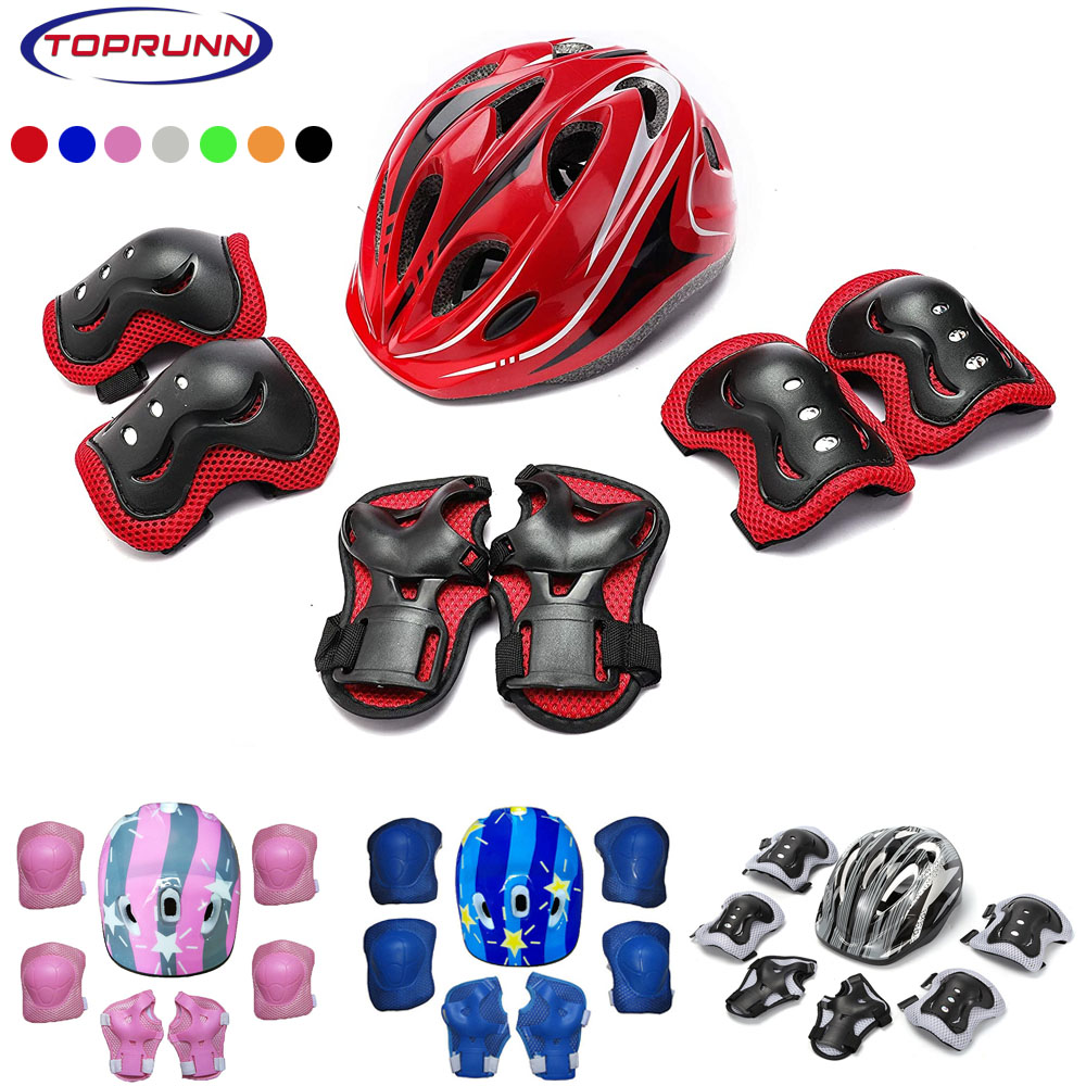 Cycling Gear For Kids - خوذة دراجة للأطفال وسادات معصم للركبة