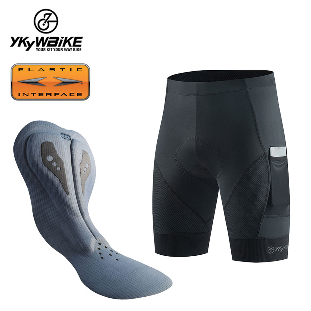 Ykyw Cycling Gear - YKYW واجهة مرنة مبطن دراجة السراويل