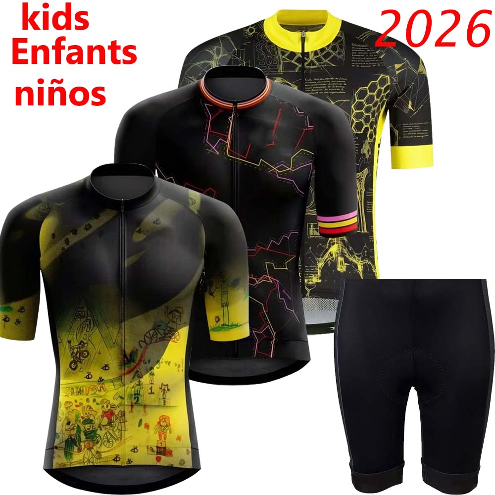 Cycling Gear Girls - طقم قميص ركوب الدراجات للأطفال بتصميم