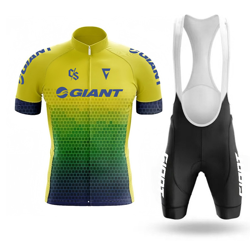 Cycling Gear Outfit - جيرسي لركوب الدراجات العملاق للرجال، شورت