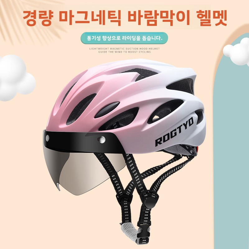 Road Cycling Essential Gear - خوذة دراجة هوائية مغناطيسية بفتحات تهوية