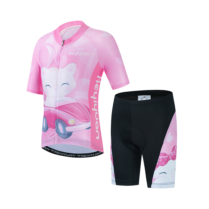 Cycling Gear Girls - طقم جيرسي لركوب الدراجات للأطفال من
