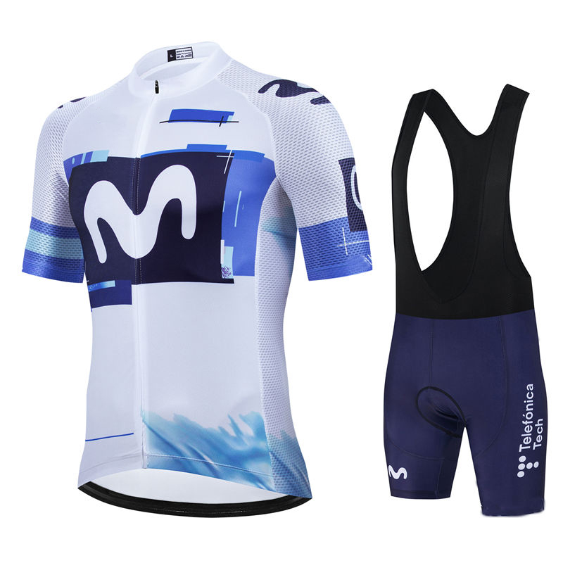 Cycling Gear Outfit - Movistar Pro Team الصيف الدراجات جيرسي