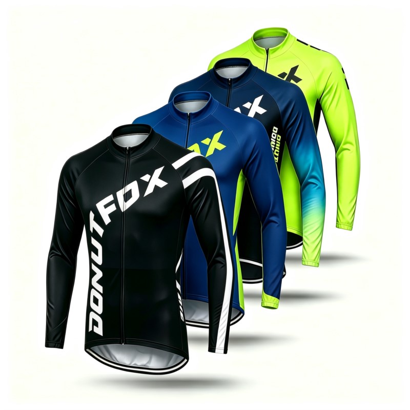 Cycling Gear Outfit - قميص رجالي طويل الأكمام لركوب الدراجات