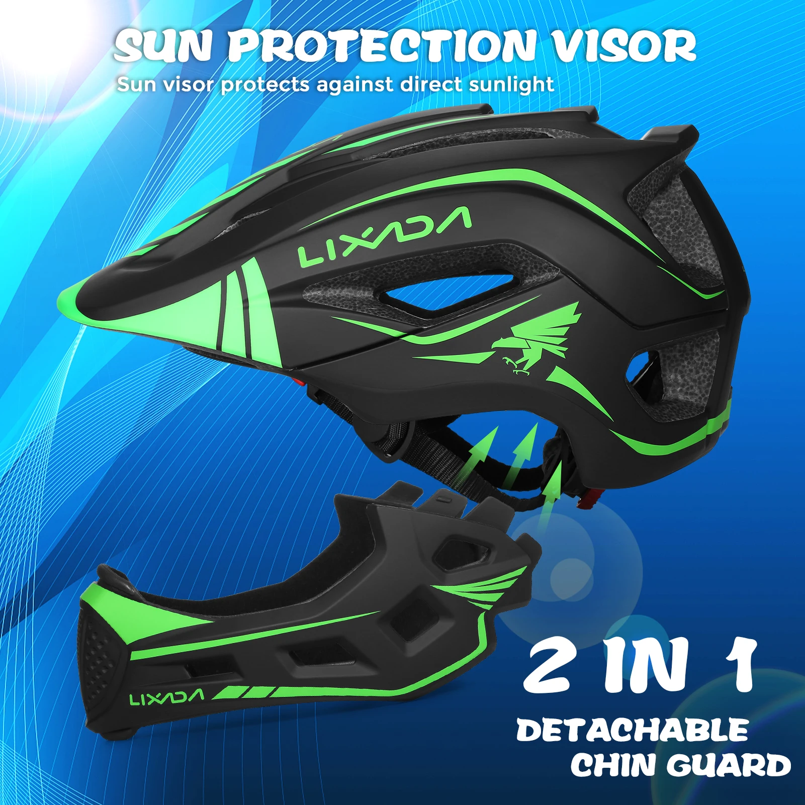 Lixada Kids خوذة لكامل الوجه ق - مراجعة Cycling Gear For Large Men وسعره