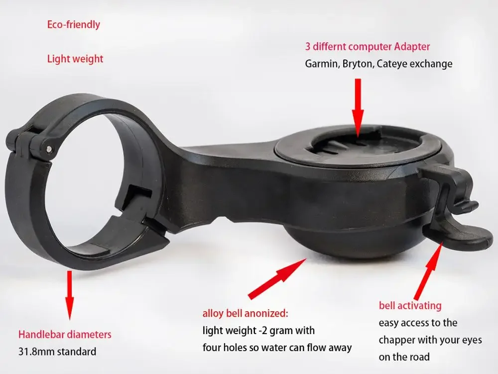 حامل كمبيوتر للدراجات مع جرس،  - مراجعة Bike Computer Gps وسعره